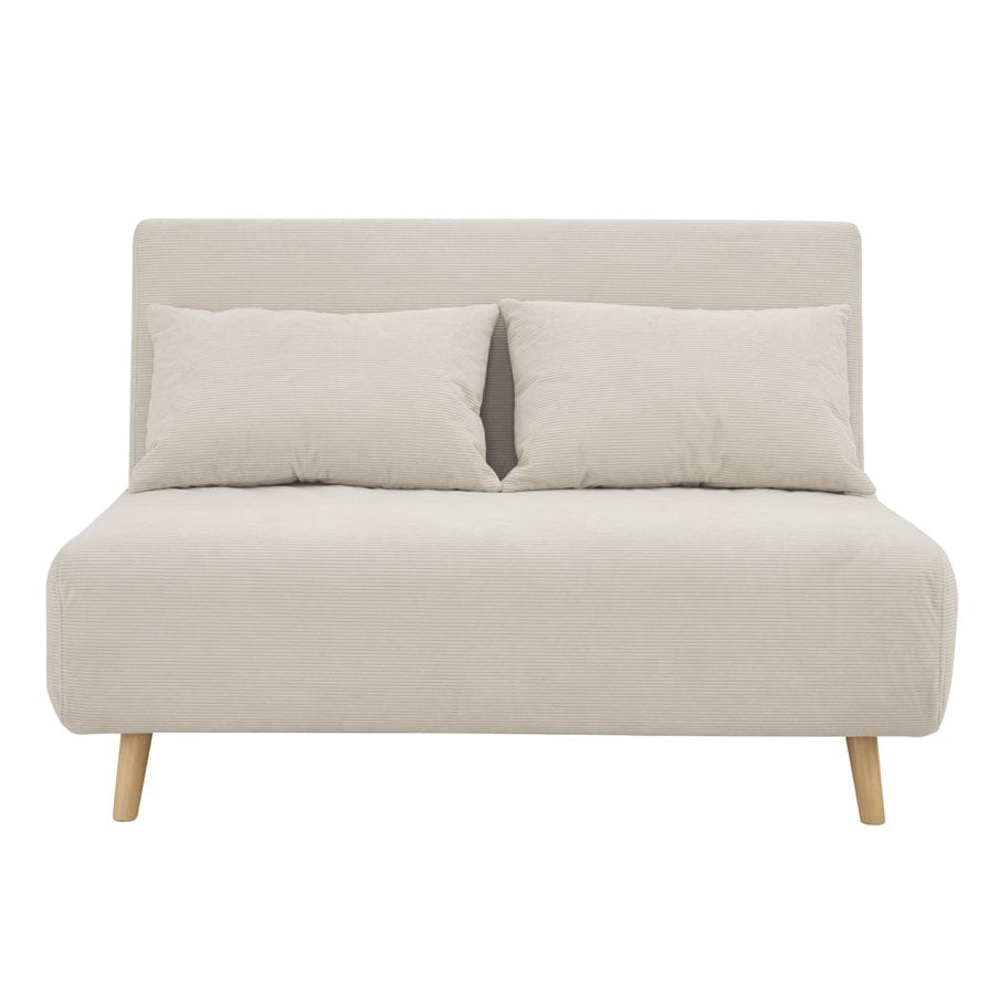 Seattle Double Click Clack Sofa Bed Corduroy Pebble DUSK