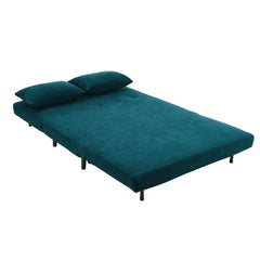 Seattle Double Click Clack Sofa Bed - Teal Blue - DUSK