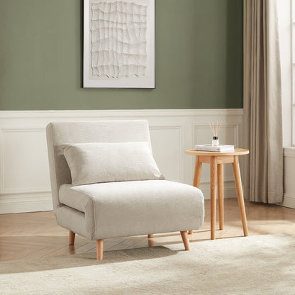 Seattle Single Click Clack Sofa Bed - Corduroy - Pebble - DUSK