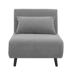 Seattle Single Click Clack Sofa Bed - Grey - DUSK
