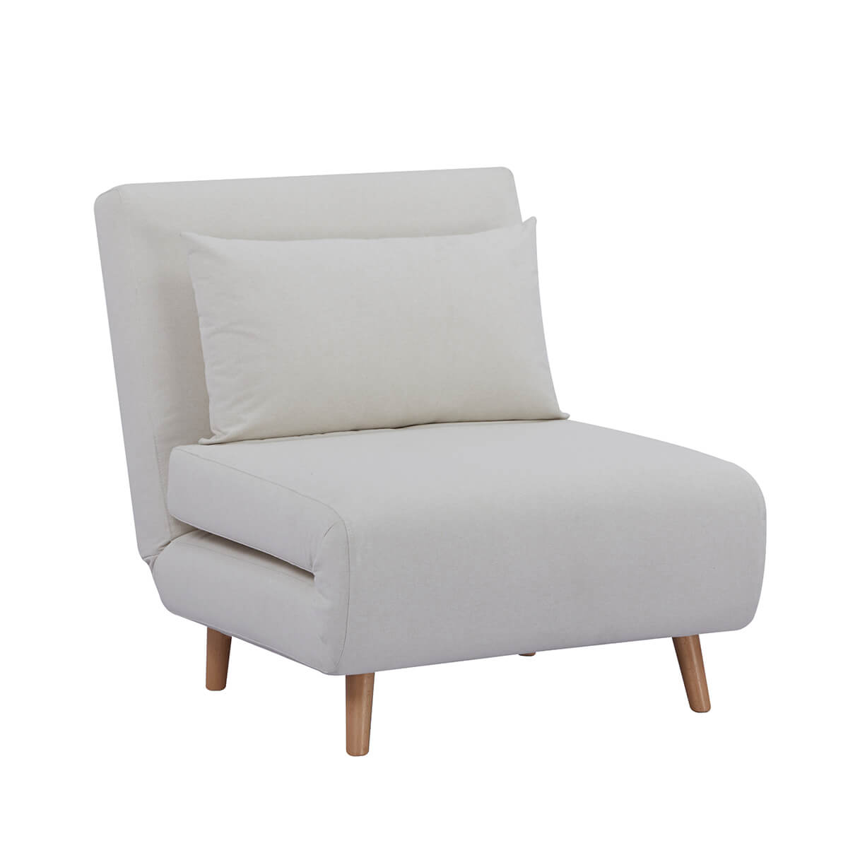 Seattle Single Click Clack Sofa Bed - Warm Natural - DUSK