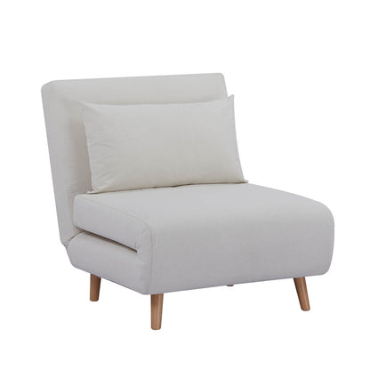 Seattle Single Click Clack Sofa Bed - Warm Natural - DUSK