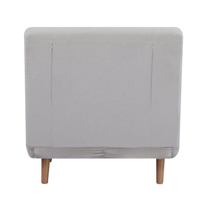 Seattle Single Click Clack Sofa Bed - Warm Natural - DUSK