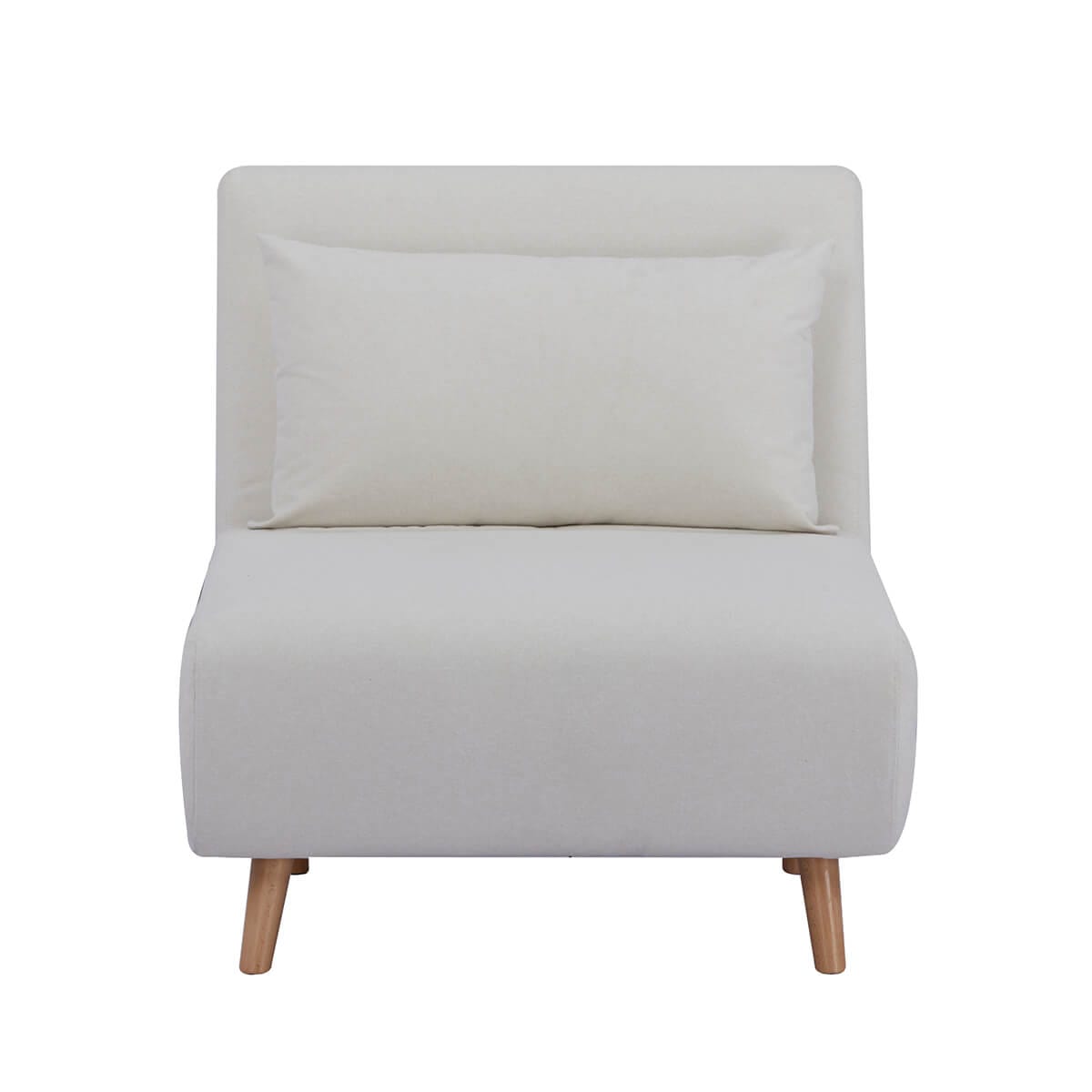 Seattle Single Click Clack Sofa Bed - Warm Natural - DUSK