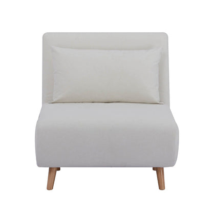 Seattle Single Click Clack Sofa Bed - Warm Natural - DUSK