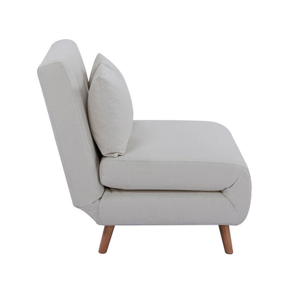 Seattle Single Click Clack Sofa Bed - Warm Natural - DUSK