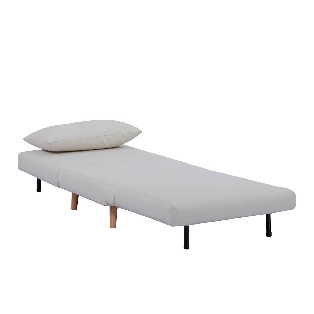 Seattle Single Click Clack Sofa Bed - Warm Natural - DUSK