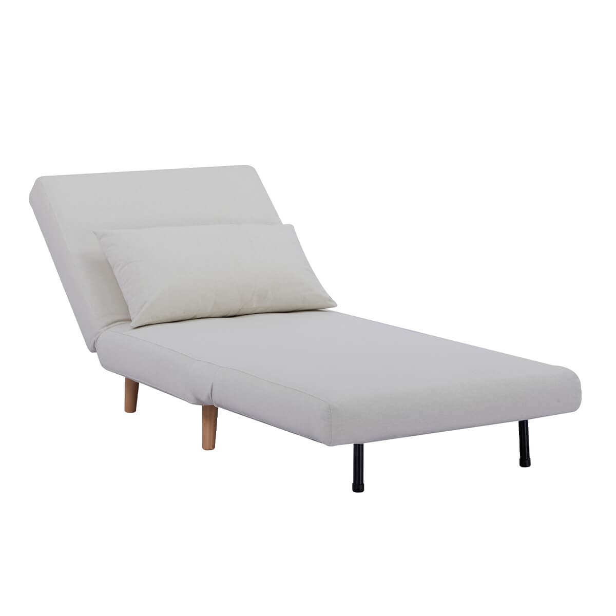 Seattle Single Click Clack Sofa Bed - Warm Natural - DUSK