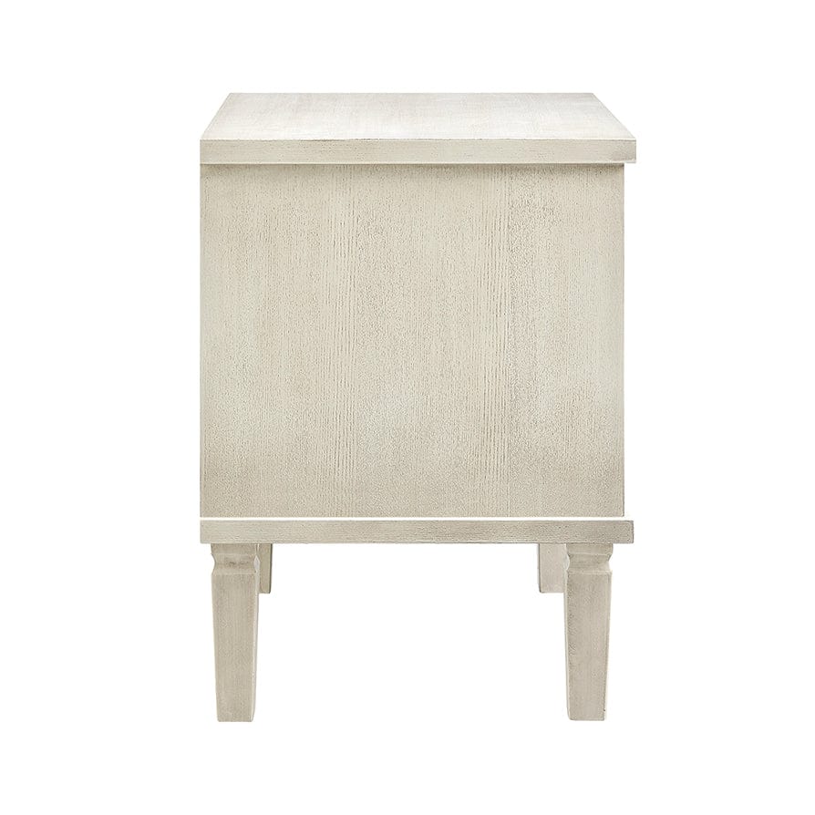 Sienna 2 Drawer Bedside Table - Natural/Gold - DUSK