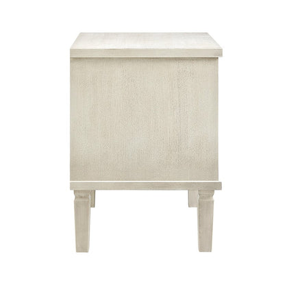 Sienna 2 Drawer Bedside Table - Natural/Gold - DUSK