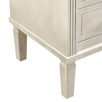 Sienna 2 Drawer Bedside Table - Natural/Gold - DUSK