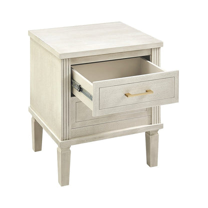 Sienna 2 Drawer Bedside Table - Natural/Gold - DUSK