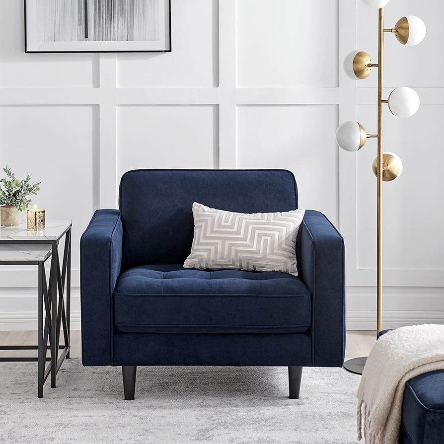 Sloane Loveseat - Dark Navy - DUSK