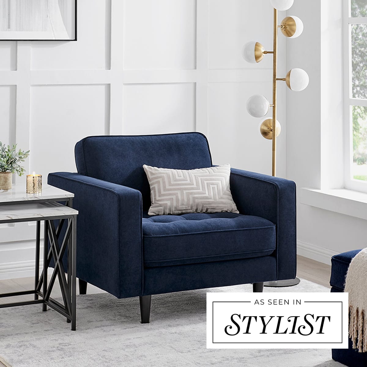 Sloane Loveseat - Dark Navy - DUSK