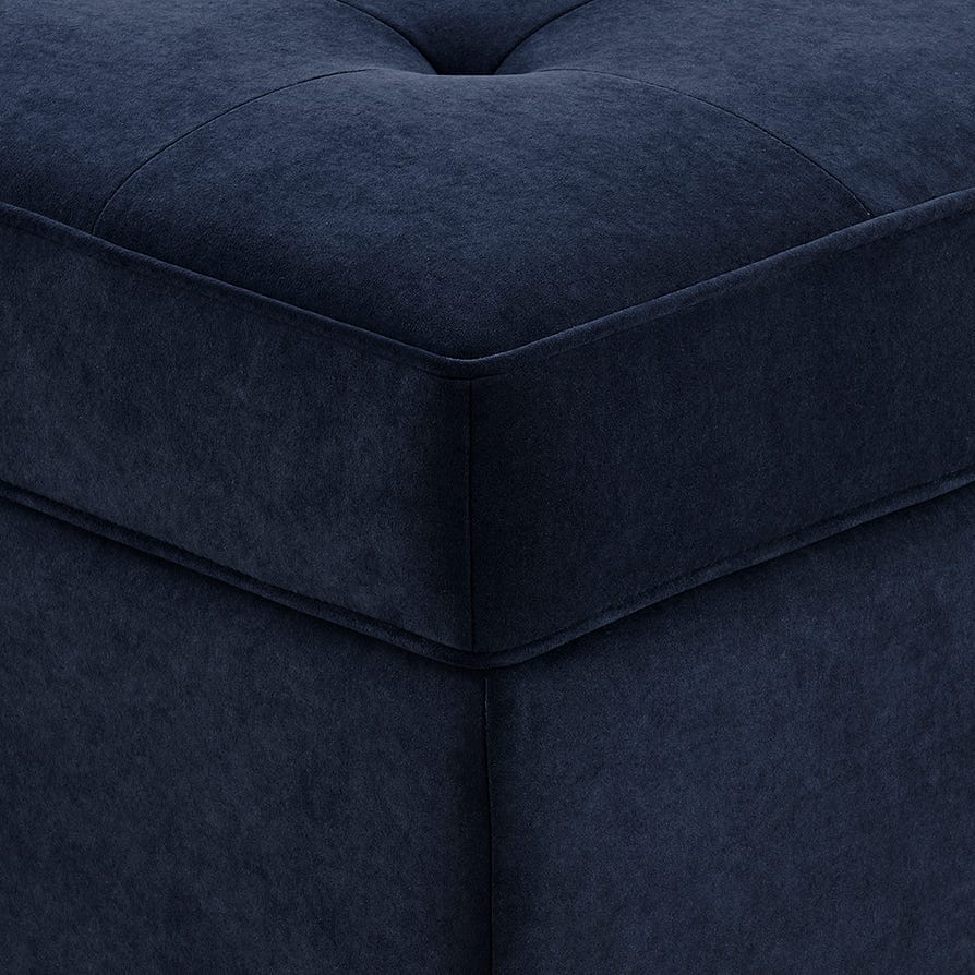 Sloane Pouffe - Dark Navy - DUSK