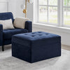 Sloane Pouffe - Dark Navy - DUSK