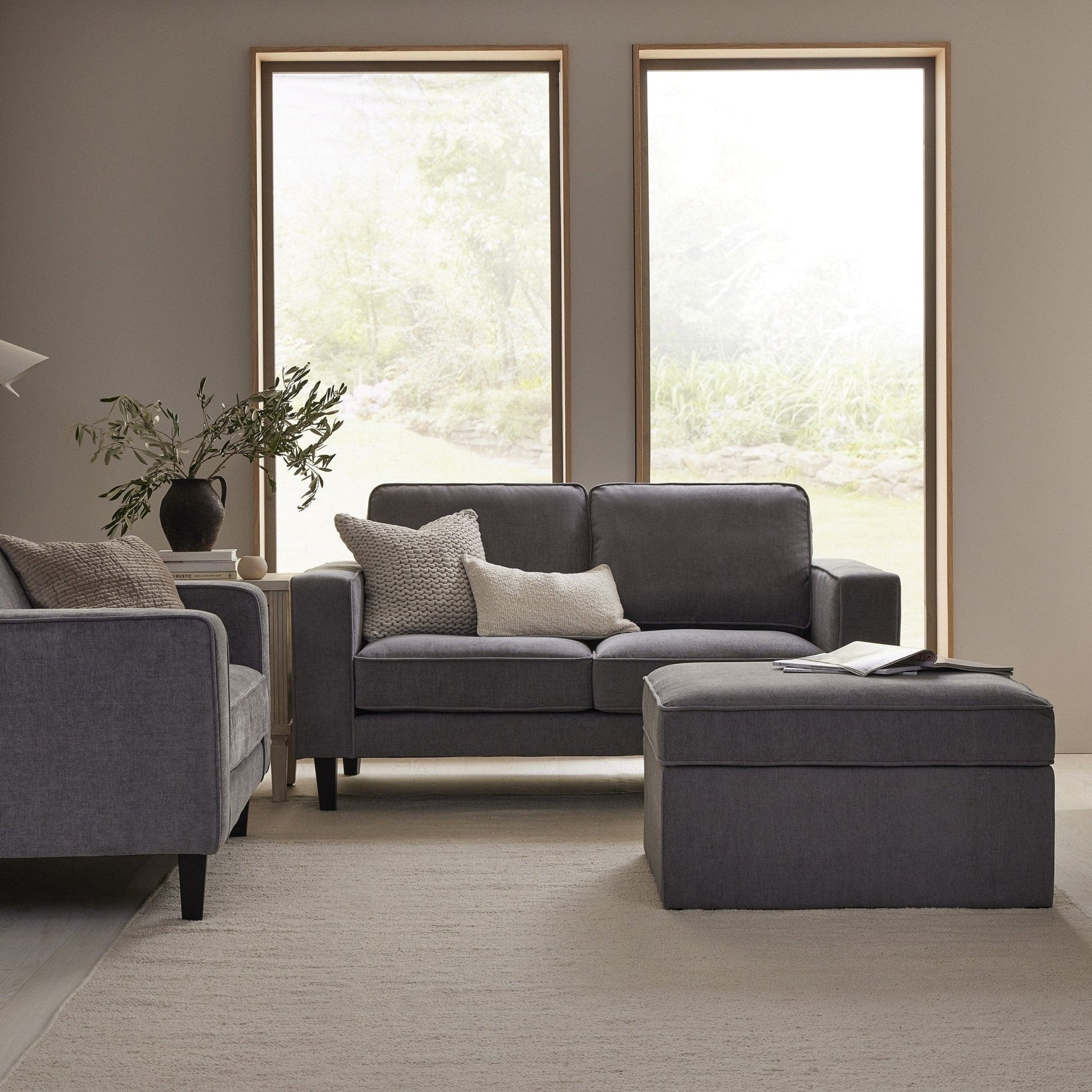 Soho 2 Seater Sofa - Grey - DUSK