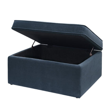 Soho Ottoman Storage Pouffe - Dark Blue - DUSK