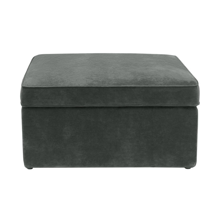 Soho Ottoman Storage Pouffe - Slate - DUSK