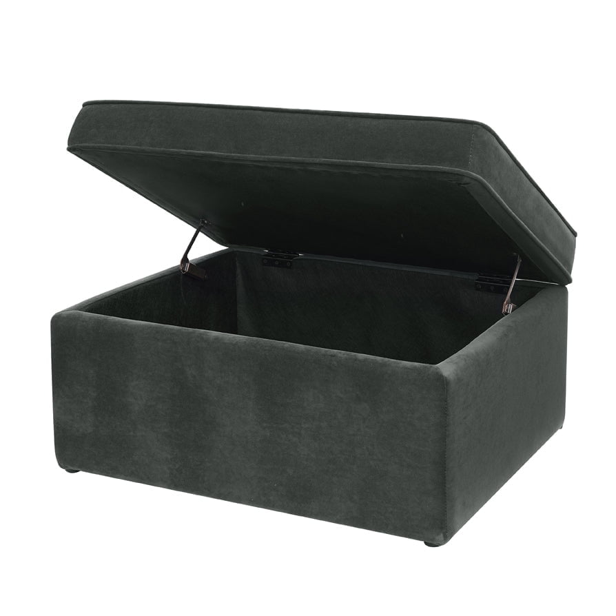 Soho Ottoman Storage Pouffe - Slate - DUSK