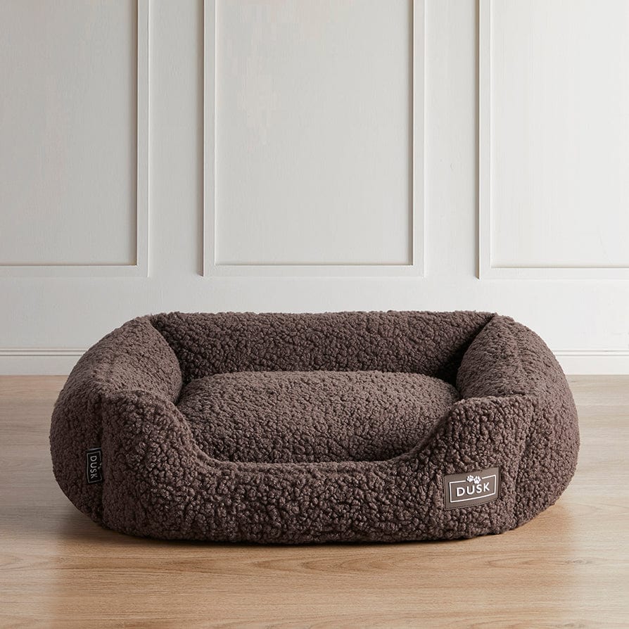 Teddy Basket Dog Bed - Chocolate - DUSK