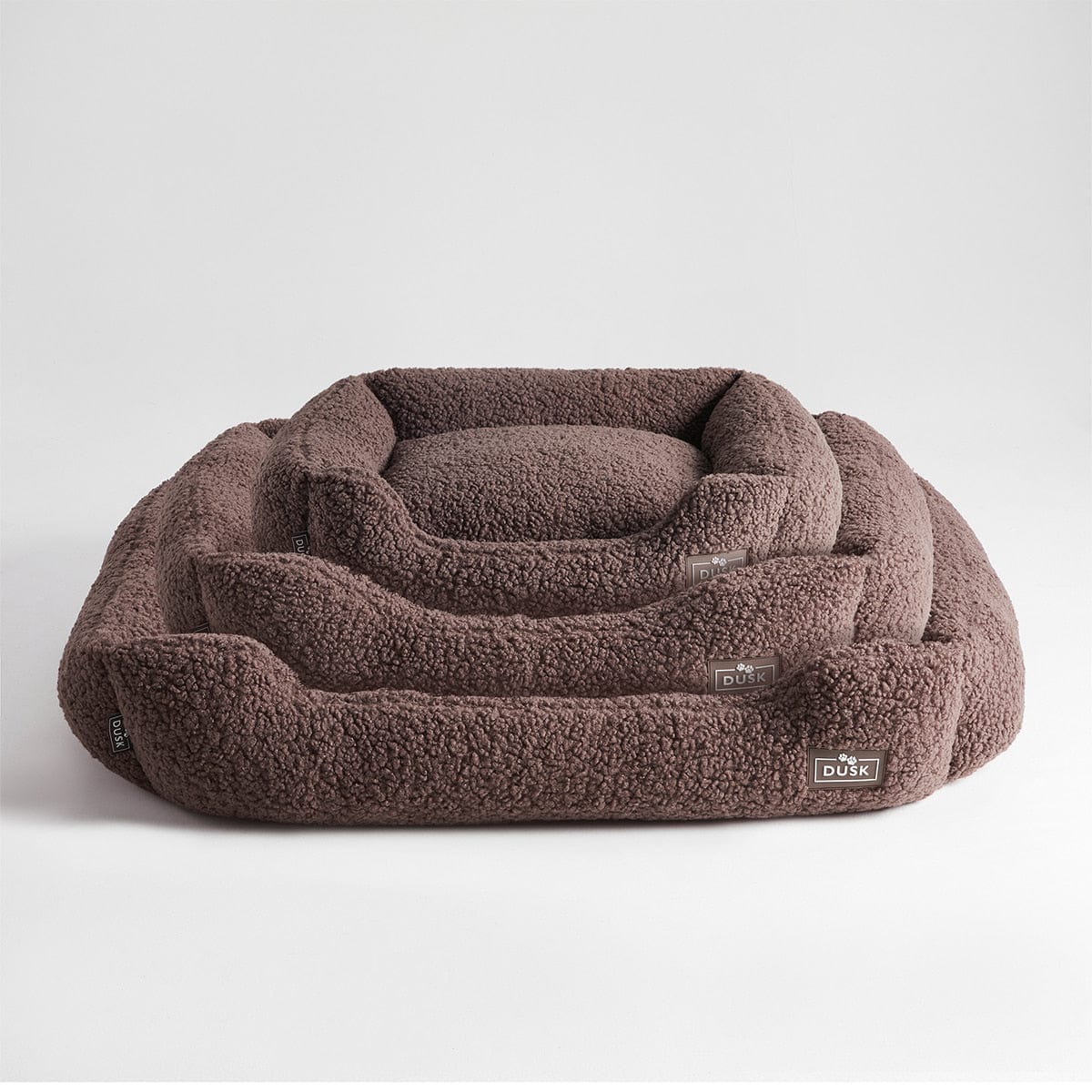 Teddy Basket Dog Bed - Chocolate - DUSK