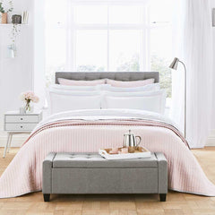 Twilight Bedspread 2.5m x 2.6m - Pink/Grey - DUSK