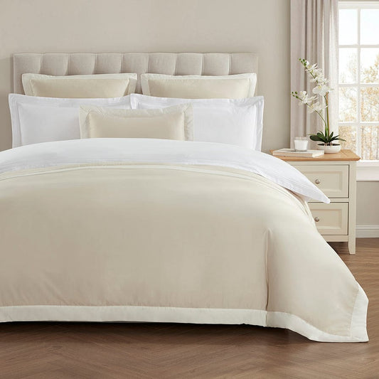 Verona Silk Bedspread 2.5 X 2.6m - Natural/Cream - DUSK 894