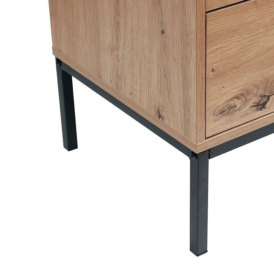 Willow 6 Drawer Chest of Drawers - Oak Effect - DUSK